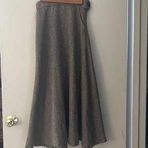 Women’s Choies brown wool maxi skirt size small
